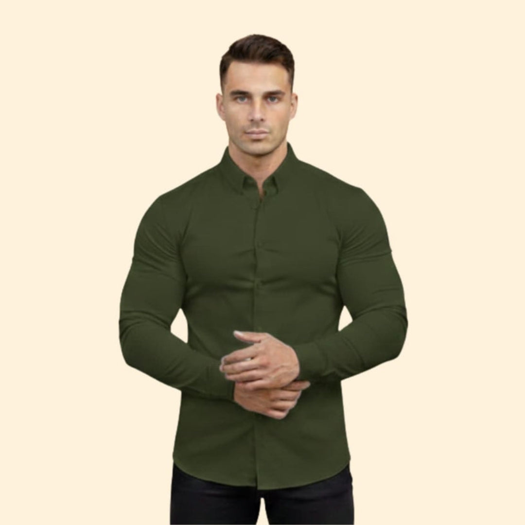 Men’s Long Sleeve Shirt with Modern Fit