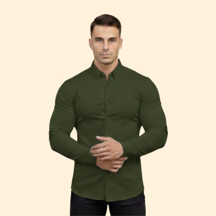 Men’s Long Sleeve Shirt with Modern Fit