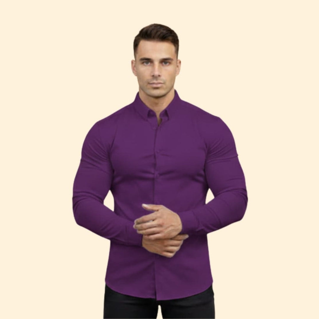 Men’s Long Sleeve Shirt with Modern Fit