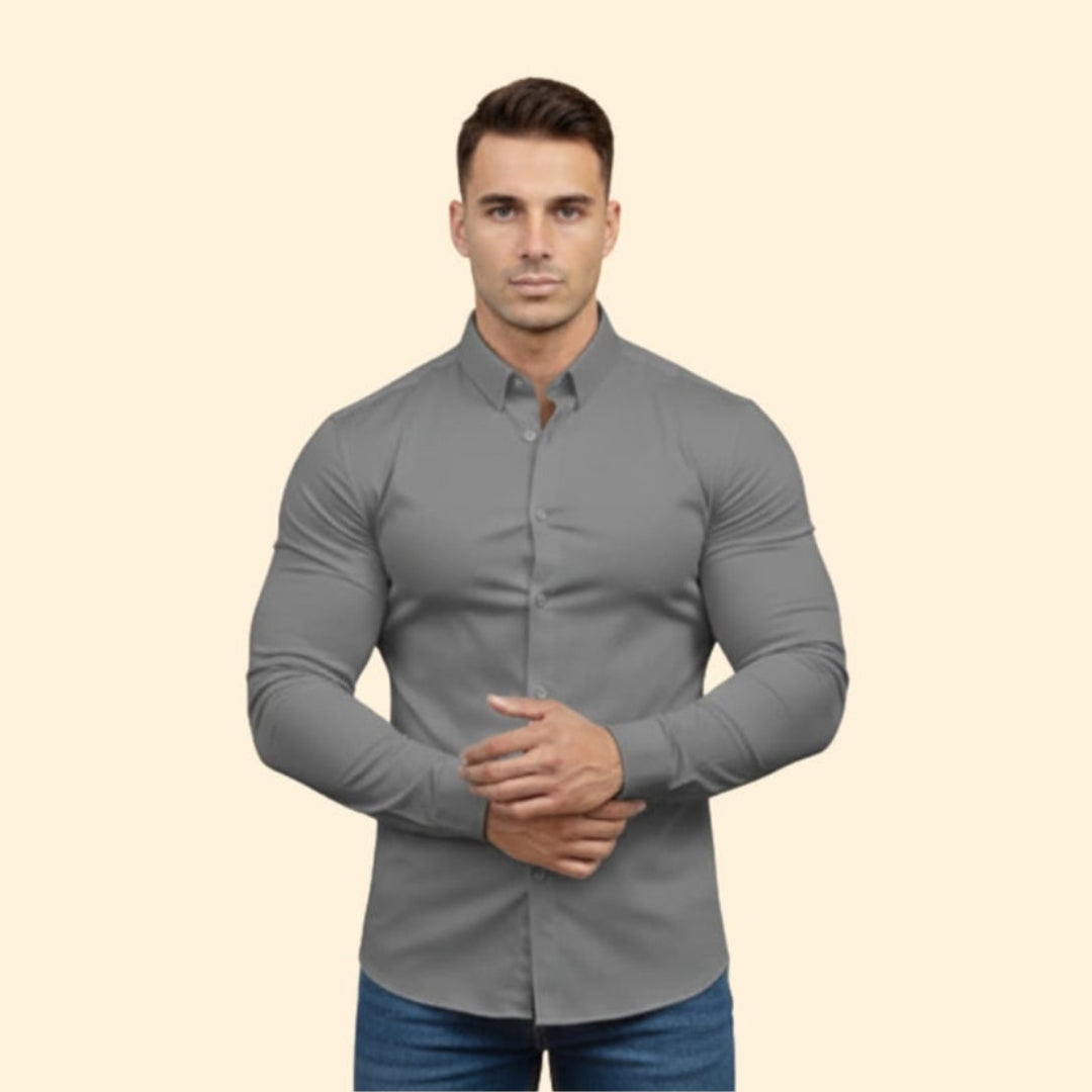 Men’s Long Sleeve Shirt with Modern Fit