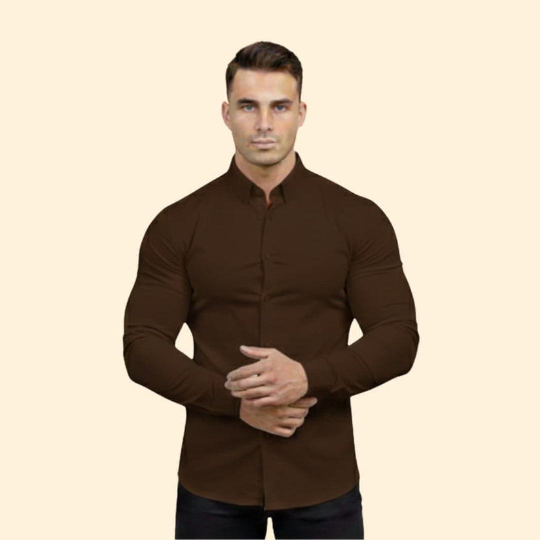 Men’s Long Sleeve Shirt with Modern Fit
