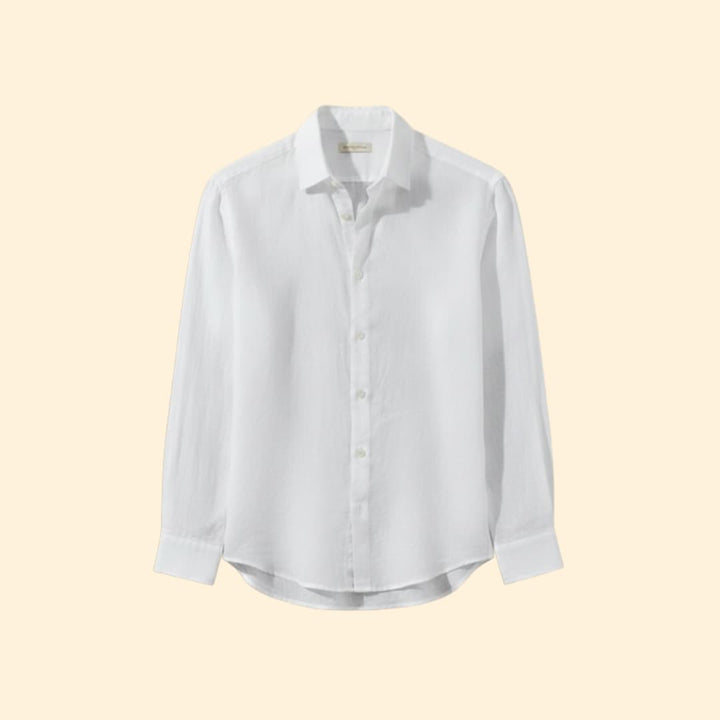 Men's Long Sleeve Shirt with Spread Collar