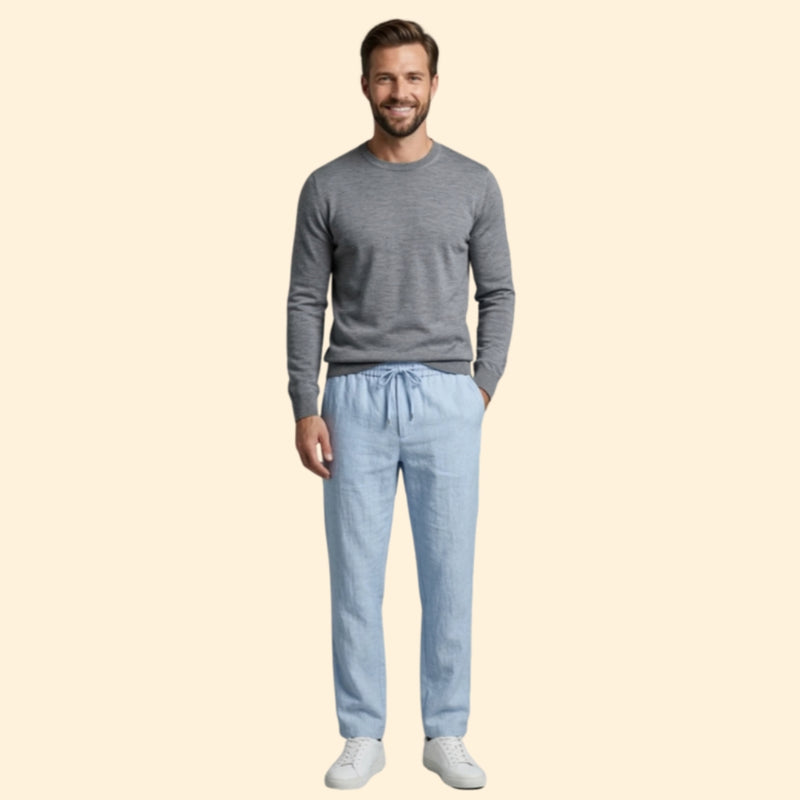 Men’s Loose Fit Pants with Drawstring Waist
