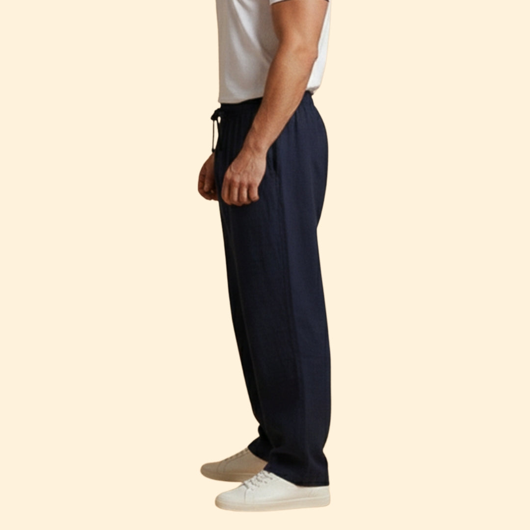 Men’s Loose Fit Trousers with Adjustable Waist