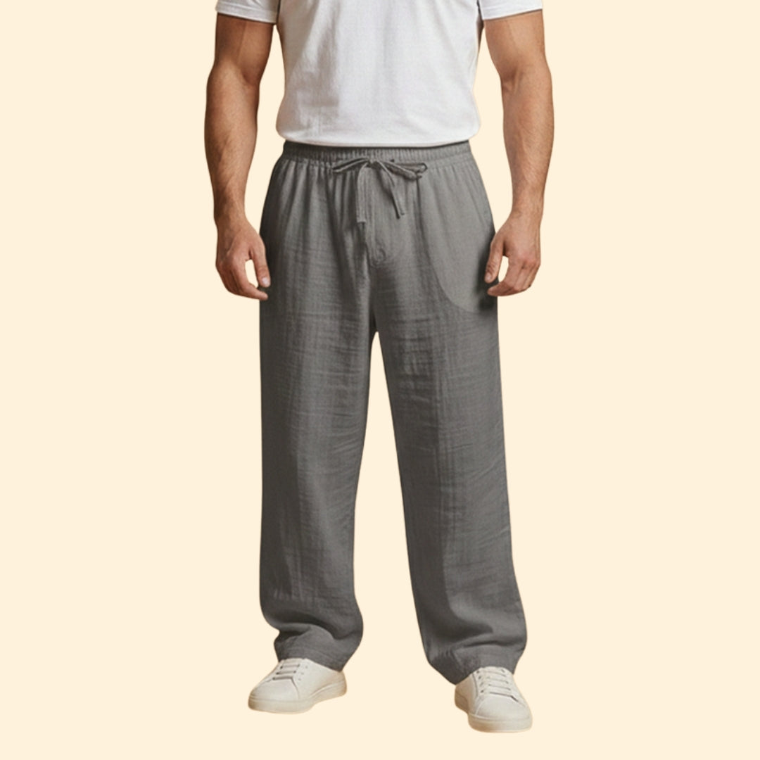 Men’s Loose Fit Trousers with Adjustable Waist