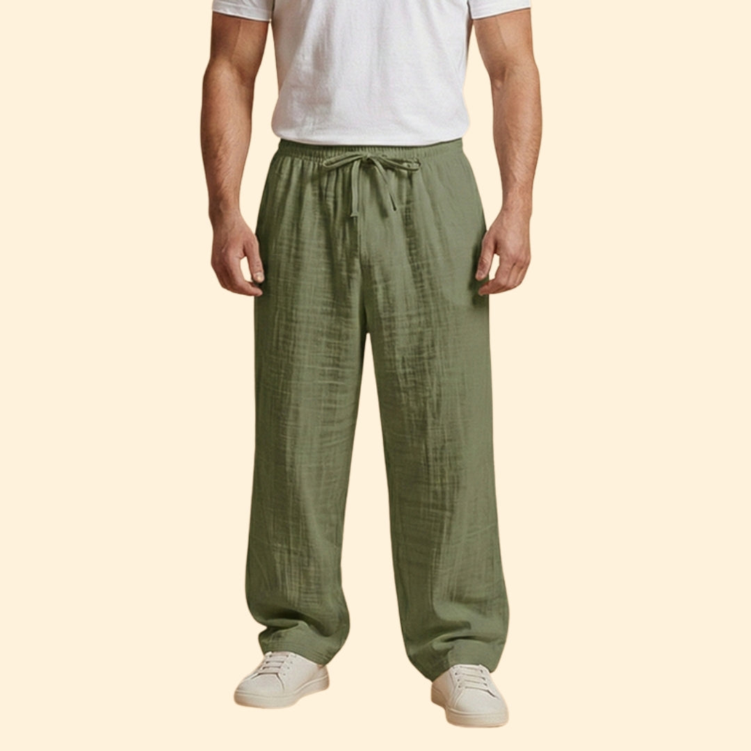 Men’s Loose Fit Trousers with Adjustable Waist