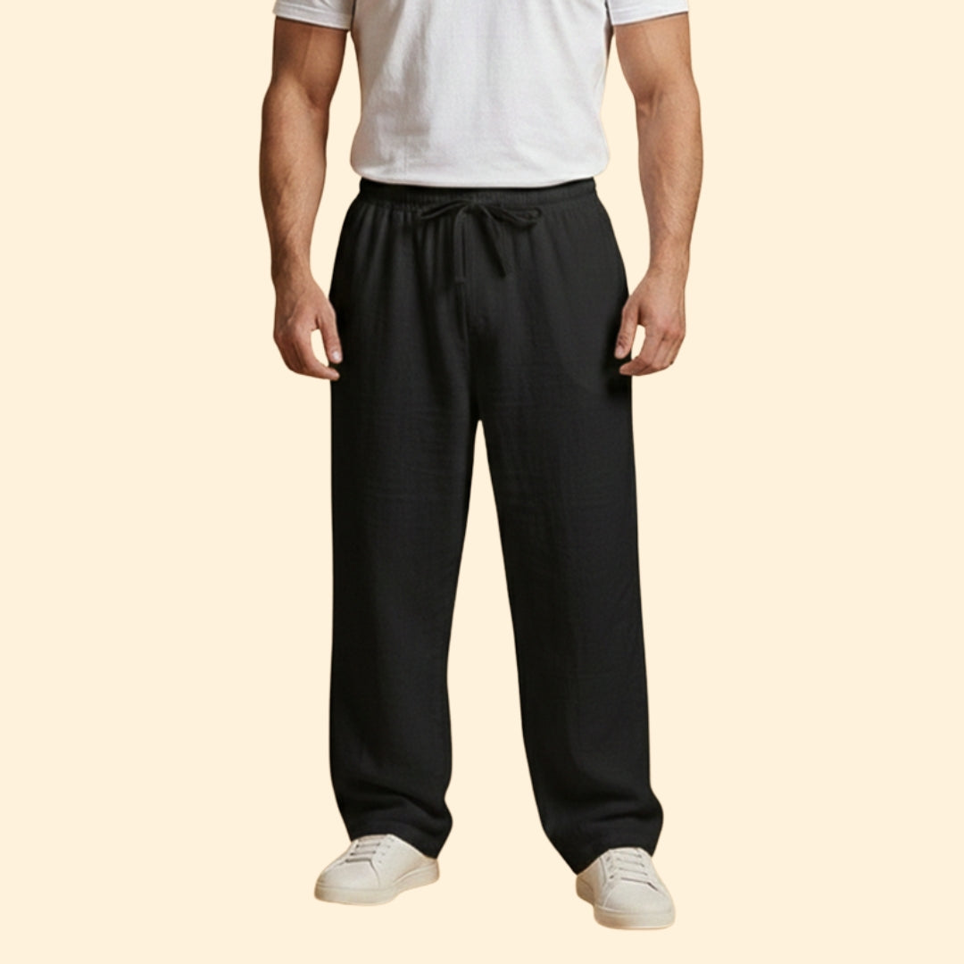 Men’s Loose Fit Trousers with Adjustable Waist