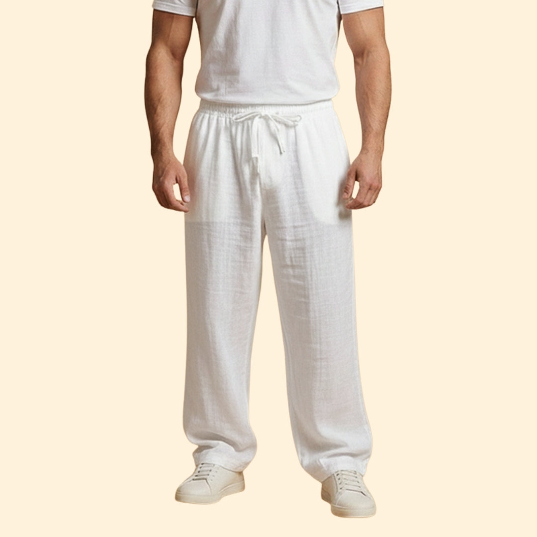 Men’s Loose Fit Trousers with Adjustable Waist