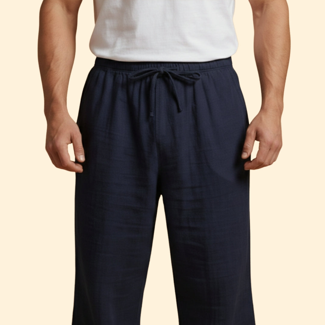 Men’s Loose Fit Trousers with Adjustable Waist