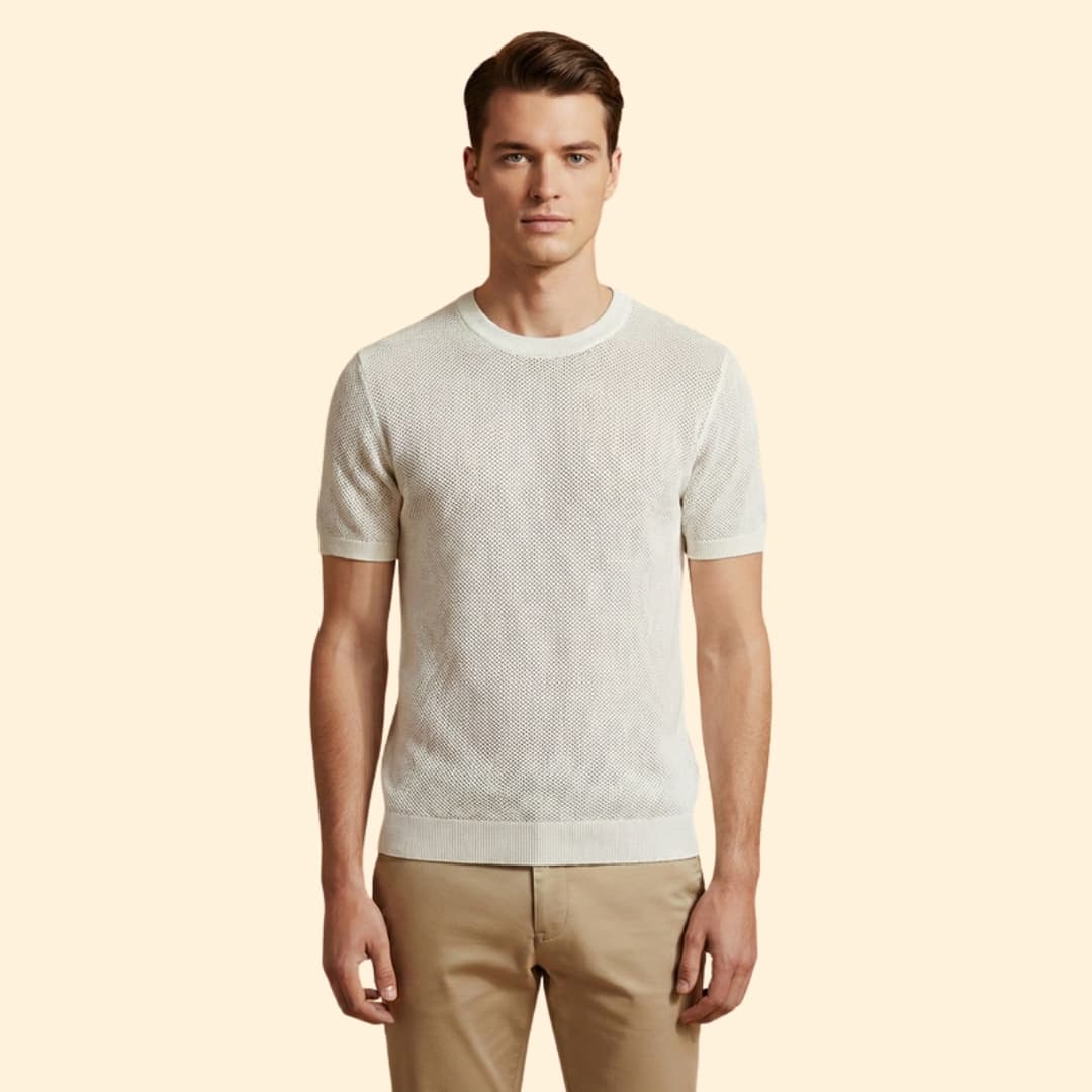 Men’s Mesh T-shirt with Short Sleeves
