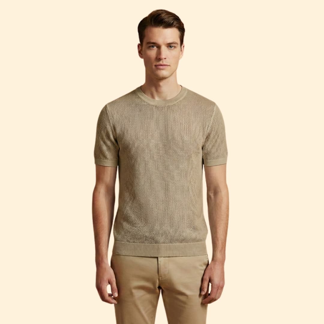 Men’s Mesh T-shirt with Short Sleeves