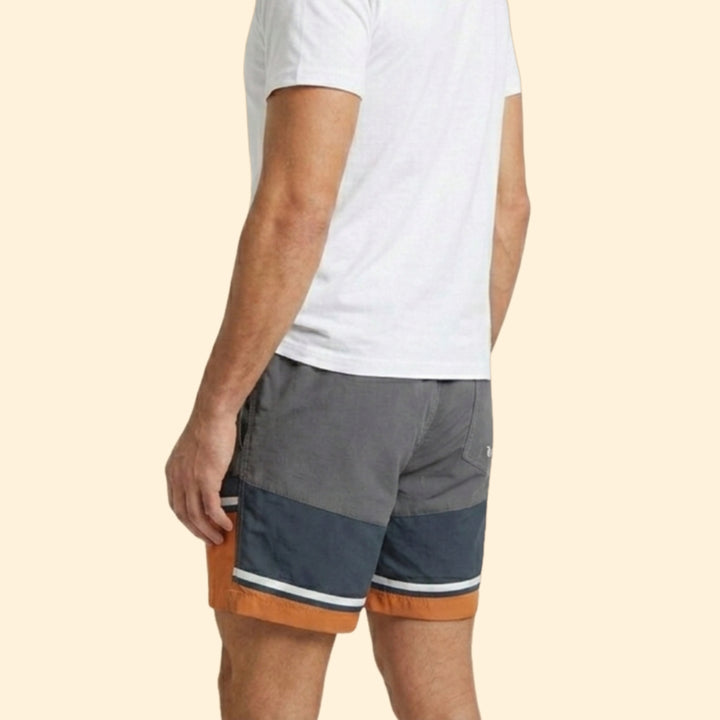 Men’s Mid-Length Swim Shorts with Elastic Waist
