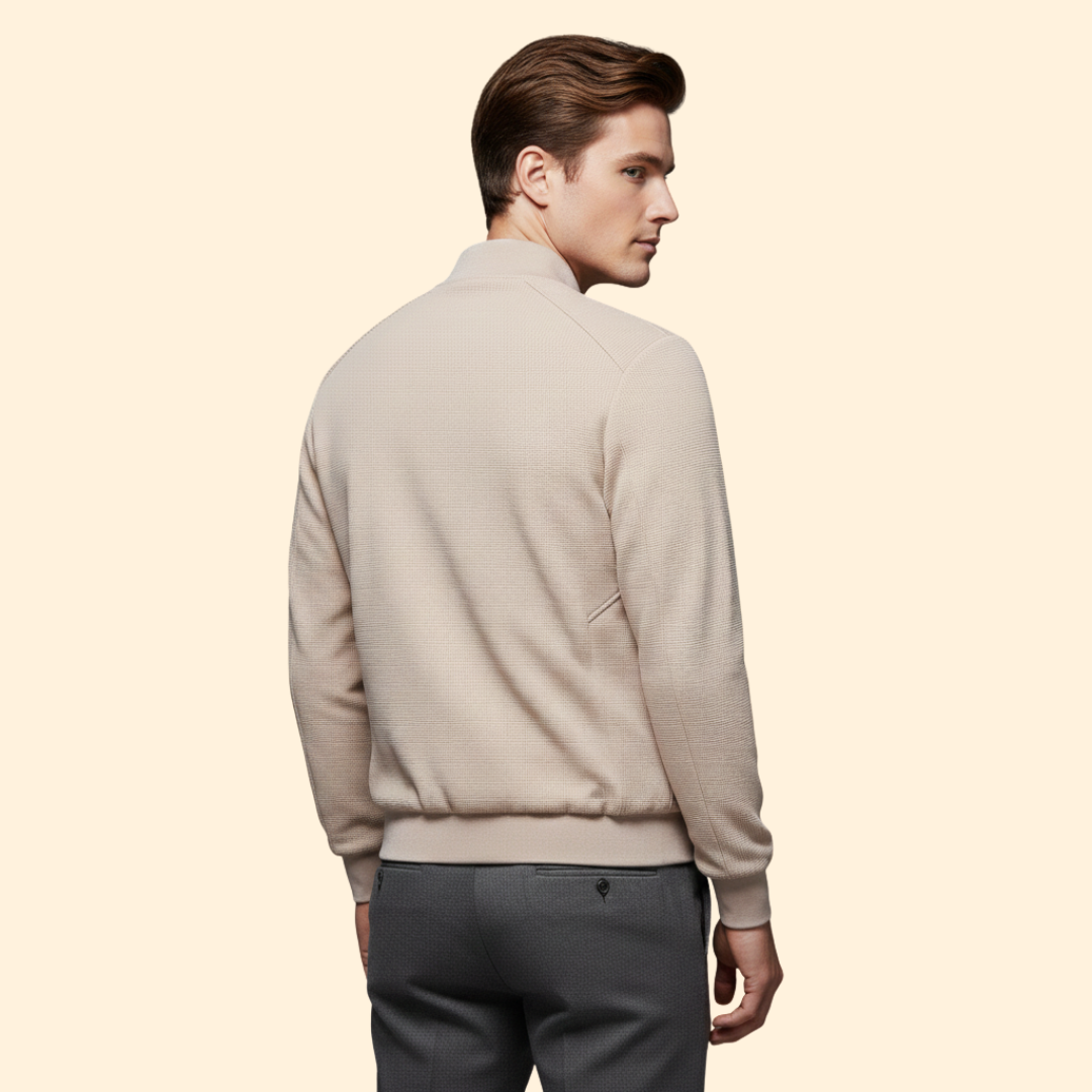 Men’s Bomber Jacket with Zip Front