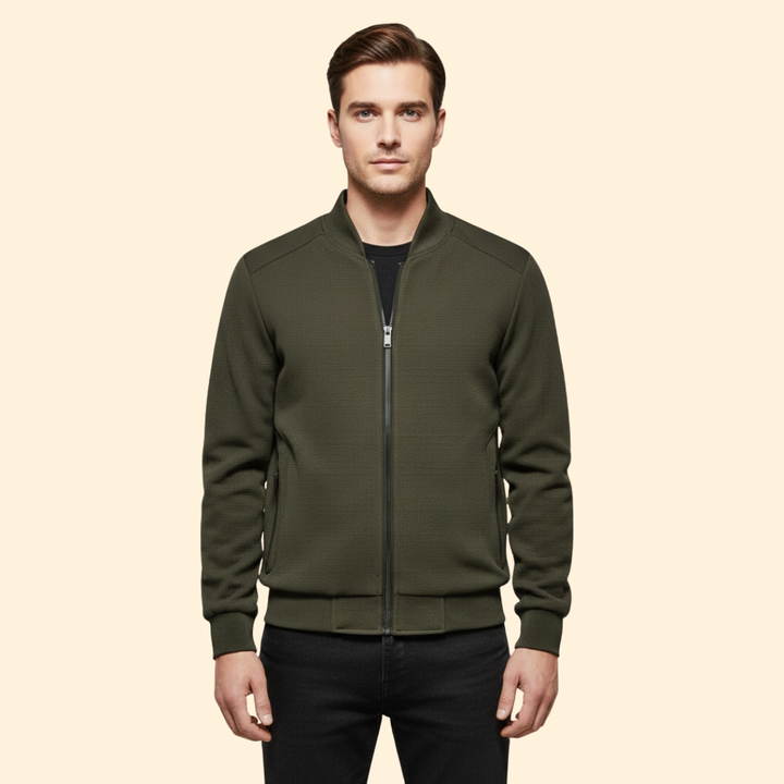 Men’s Bomber Jacket with Zip Front