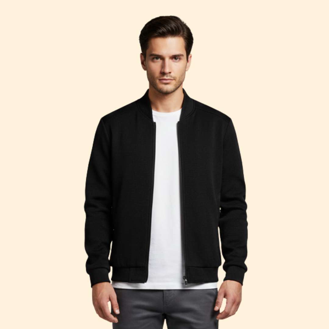 Men’s Bomber Jacket with Zip Front