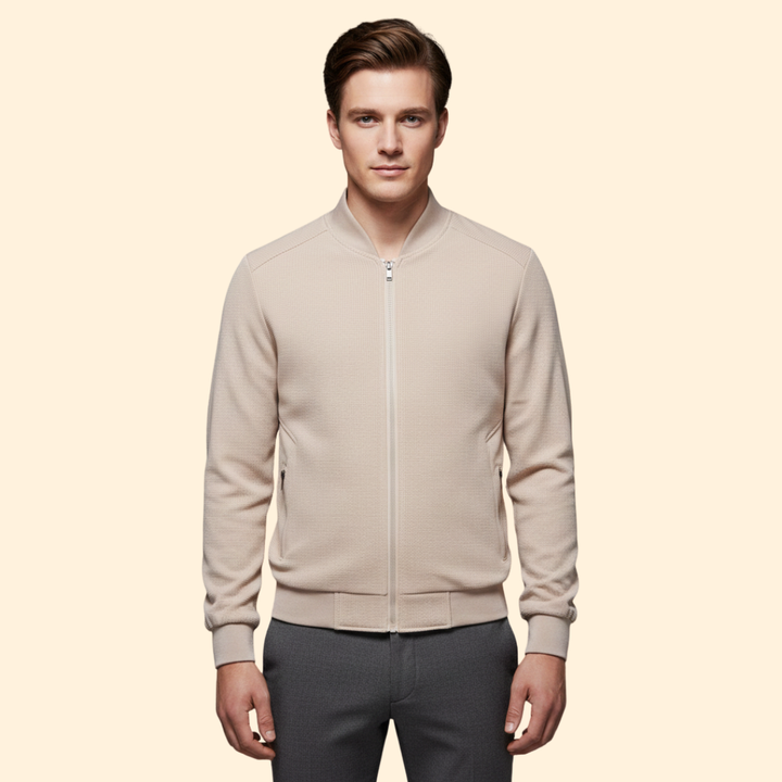 Men’s Bomber Jacket with Zip Front