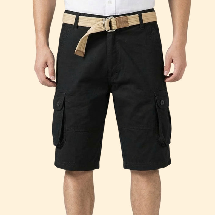 Men’s Outdoor Cargo Shorts with Belted Waist