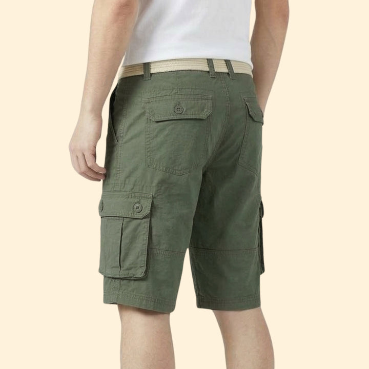 Men’s Outdoor Cargo Shorts with Belted Waist