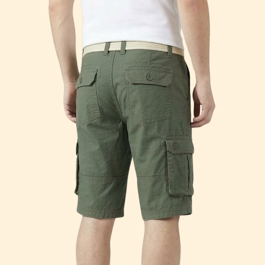 Men’s Outdoor Cargo Shorts with Belted Waist