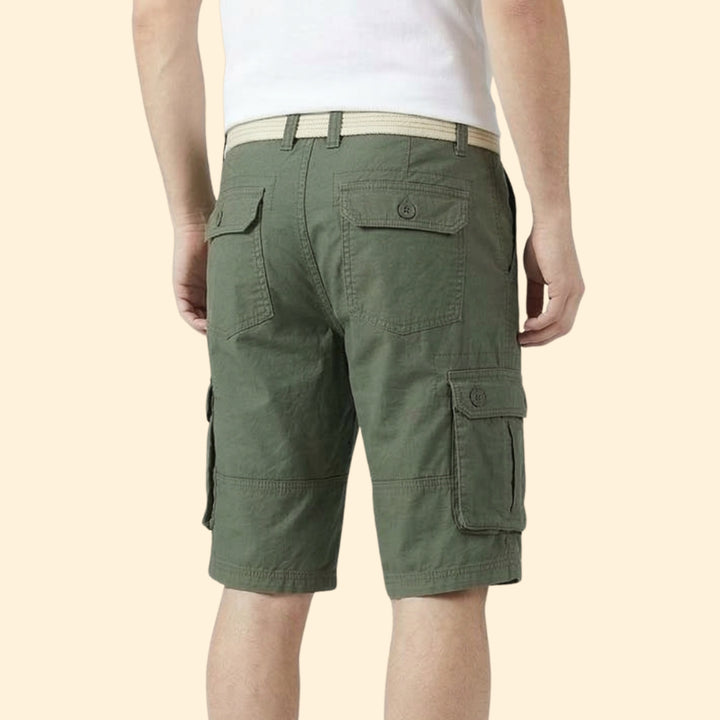 Men’s Outdoor Cargo Shorts with Belted Waist