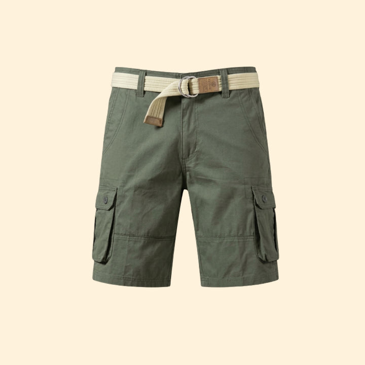 Men’s Outdoor Cargo Shorts with Belted Waist