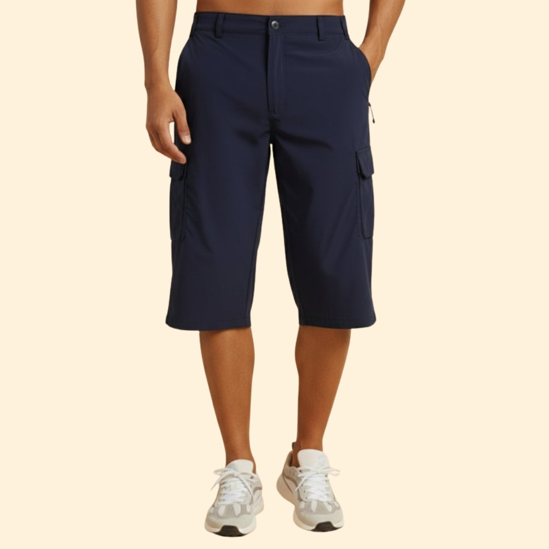 Men's Outdoor Cargo Shorts with Zippered Pockets