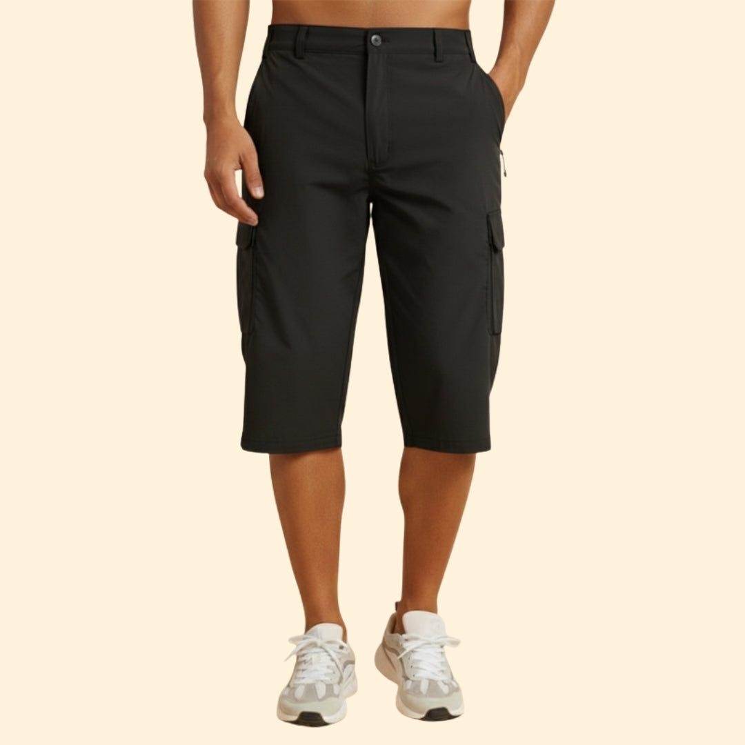 Men's Outdoor Cargo Shorts with Zippered Pockets
