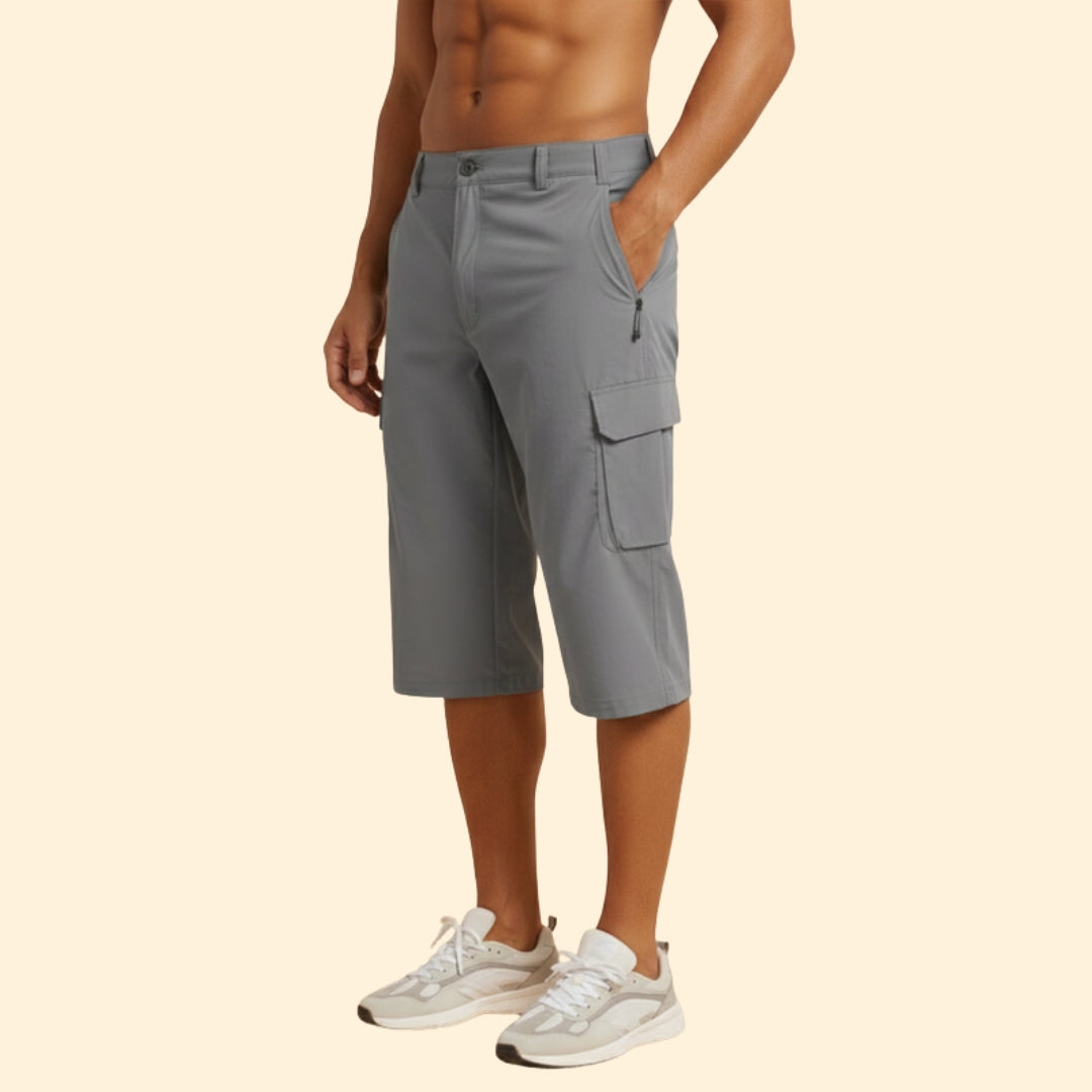 Men's Outdoor Cargo Shorts with Zippered Pockets