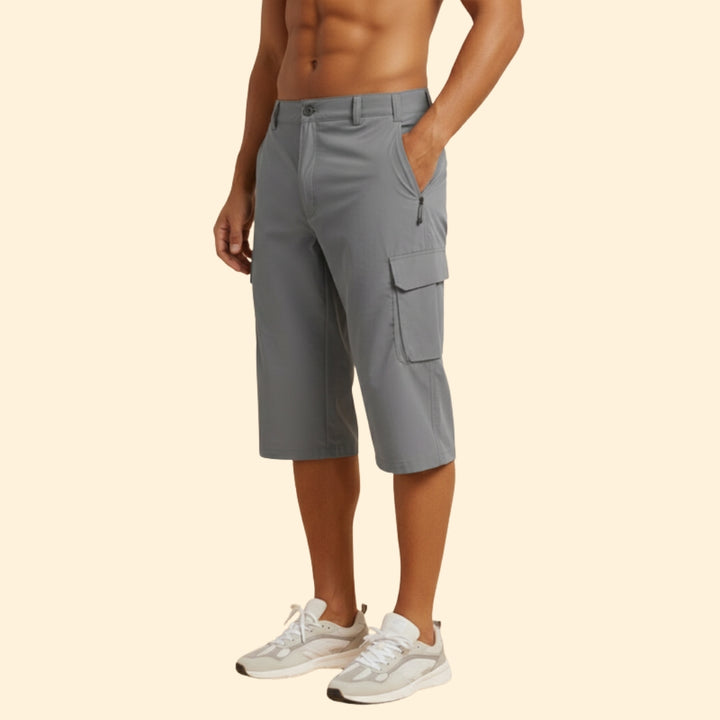Men's Outdoor Cargo Shorts with Zippered Pockets