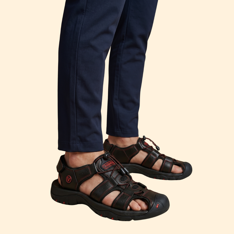 Men's Outdoor Sandals with Toe Cap