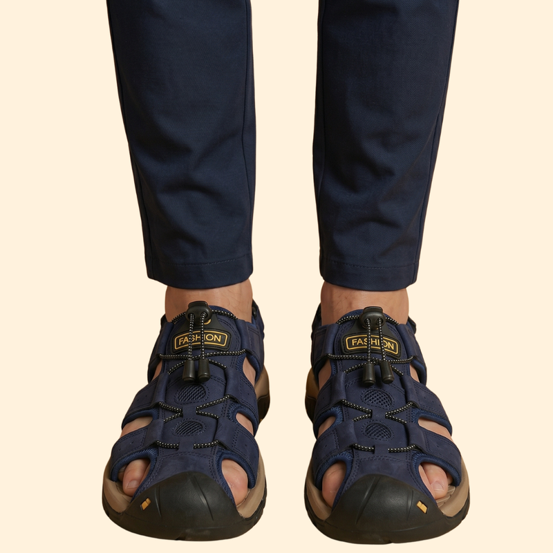 Men's Outdoor Sandals with Toe Cap