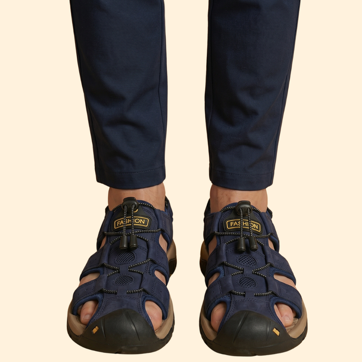 Men's Outdoor Sandals with Toe Cap