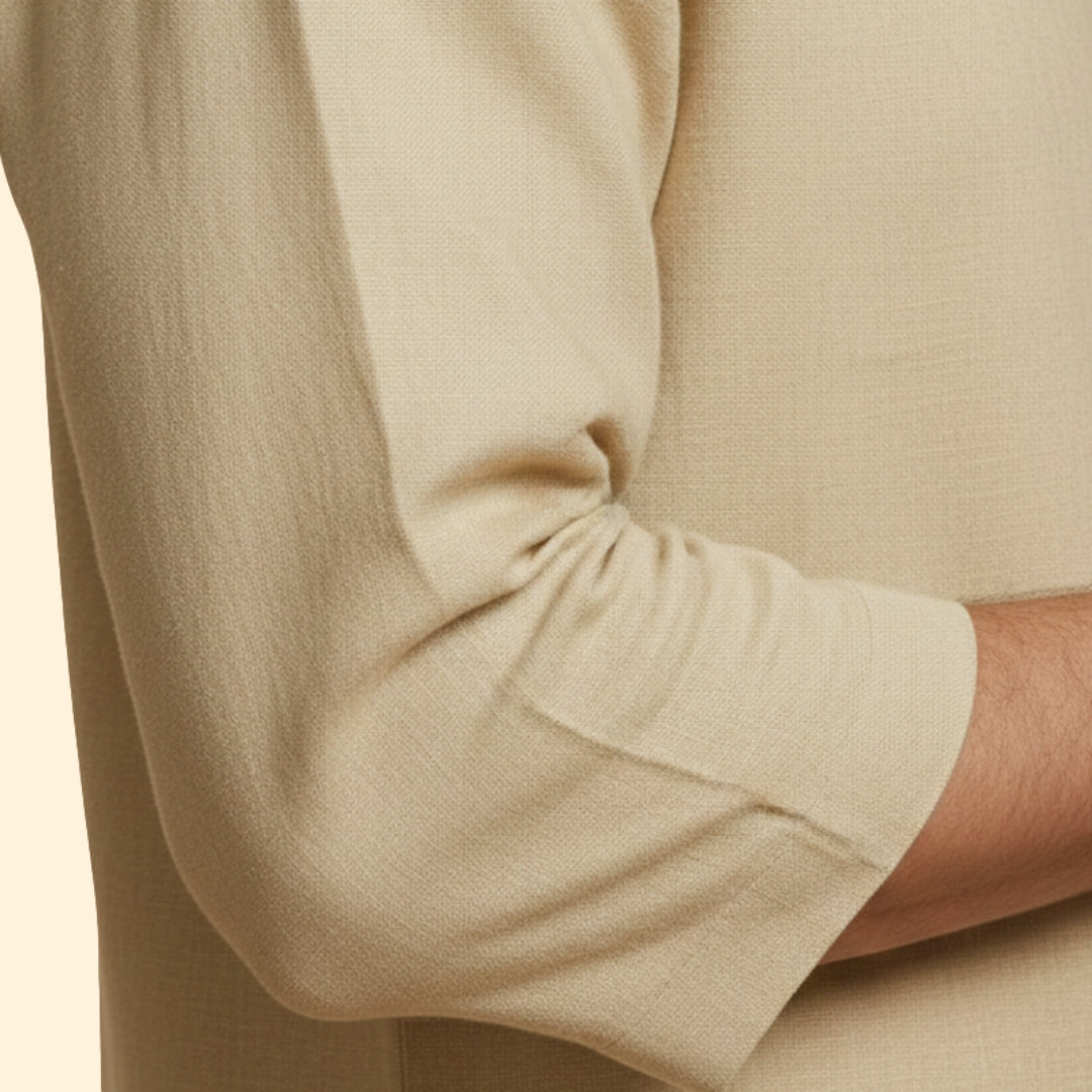 Men's Oversized Shirt with V-Neckline
