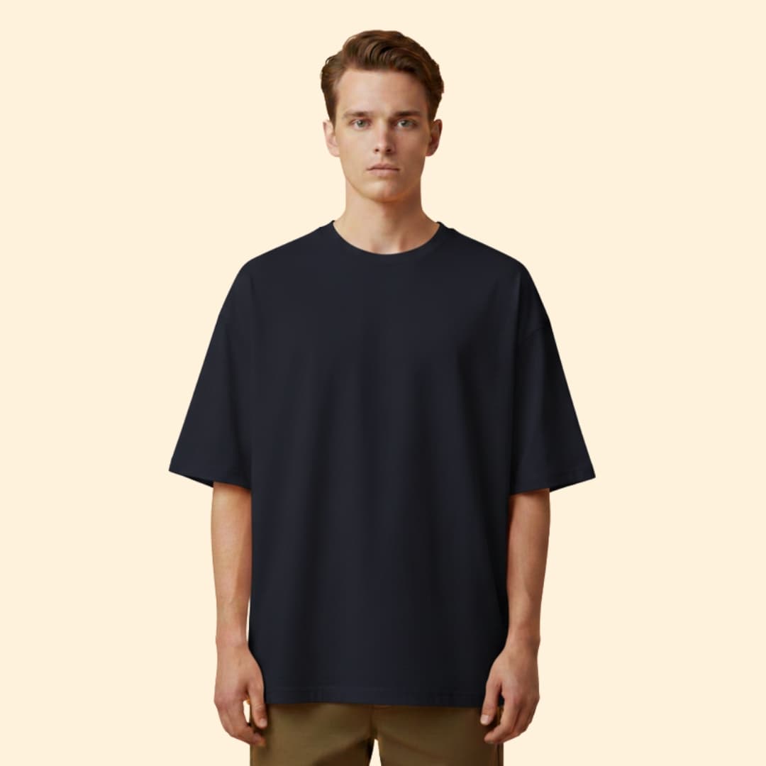 Men's Oversized T-shirt with Short Sleeves