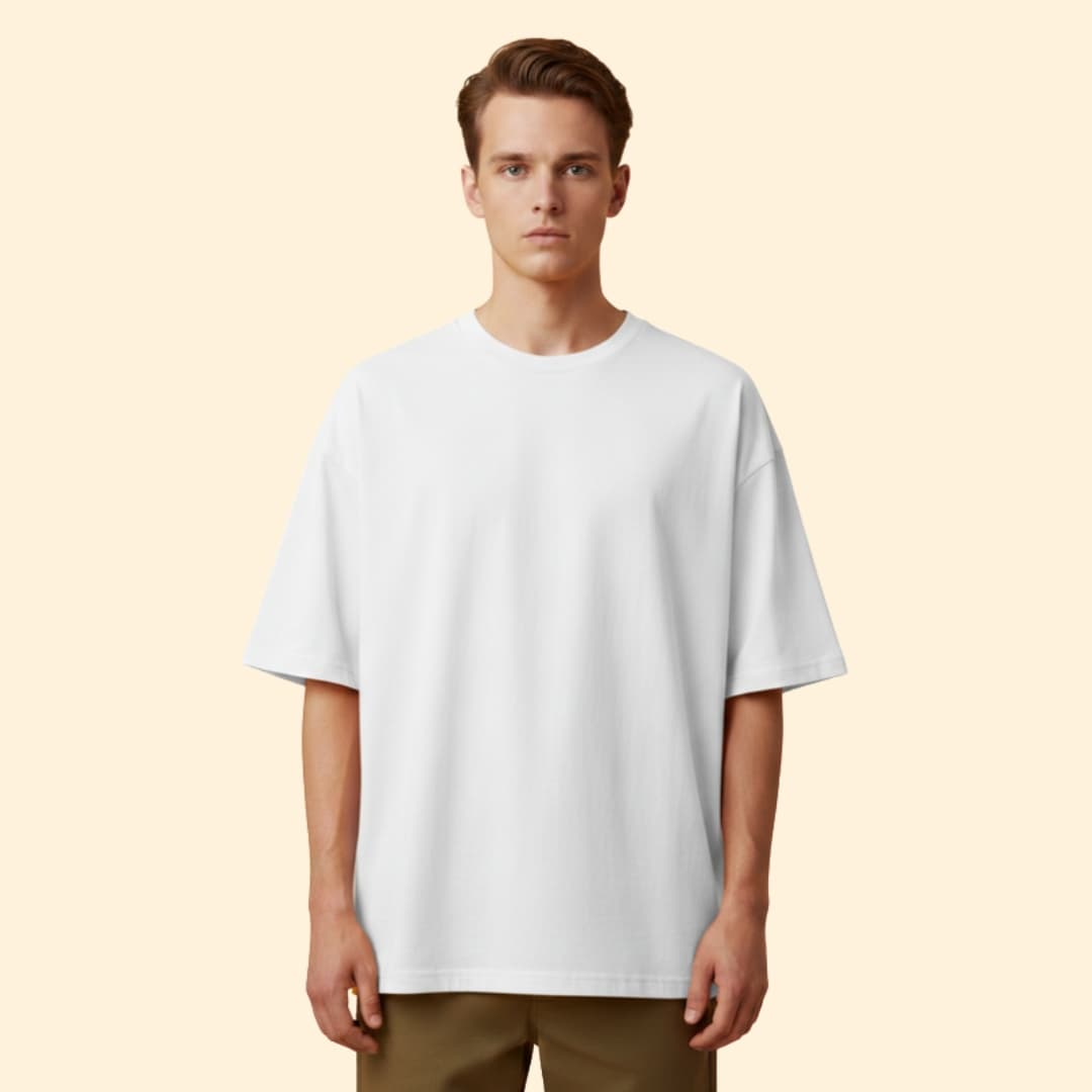 Men's Oversized T-shirt with Short Sleeves