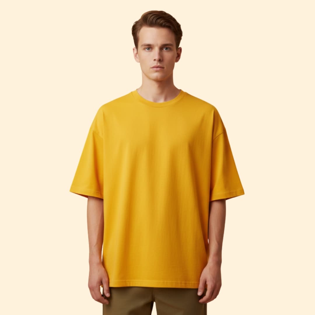 Men's Oversized T-shirt with Short Sleeves