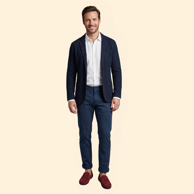 Men’s Penny Loafers with Suede Finish