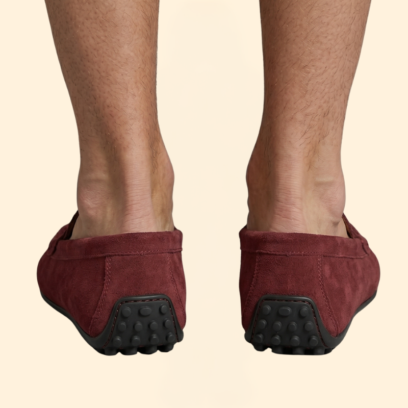 Men’s Penny Loafers with Suede Finish
