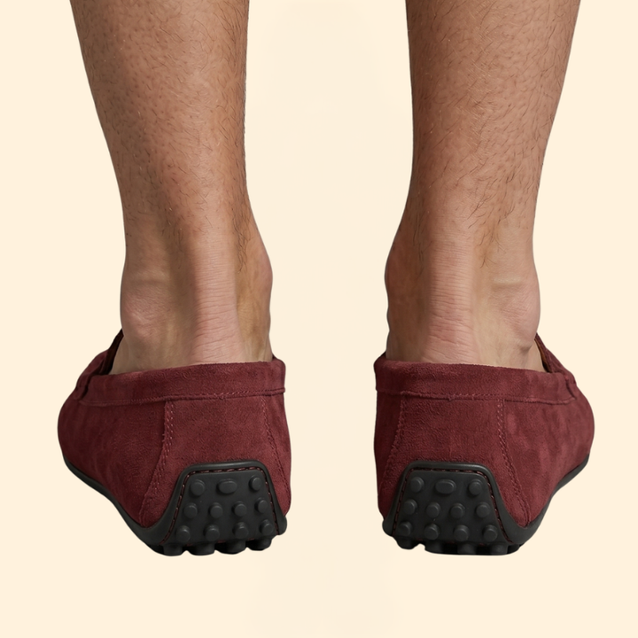 Men’s Penny Loafers with Suede Finish