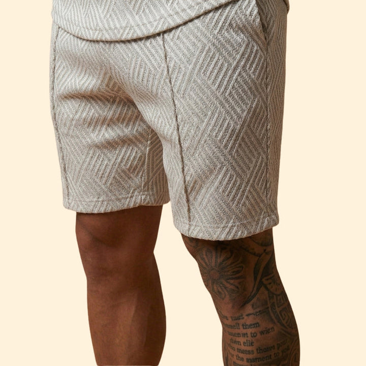 Men’s Polo Shirt and Casual Shorts Set