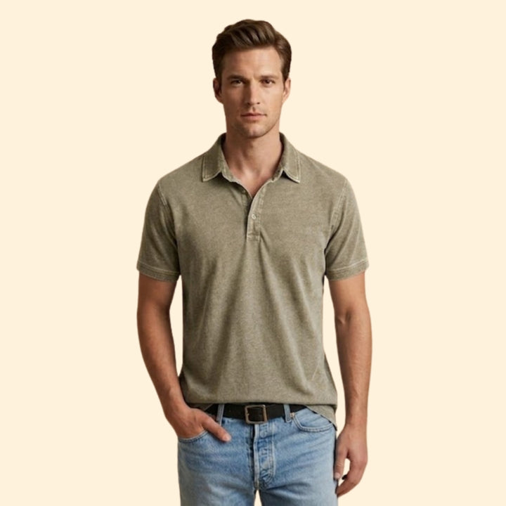 Men’s Polo Shirt with Button Placket