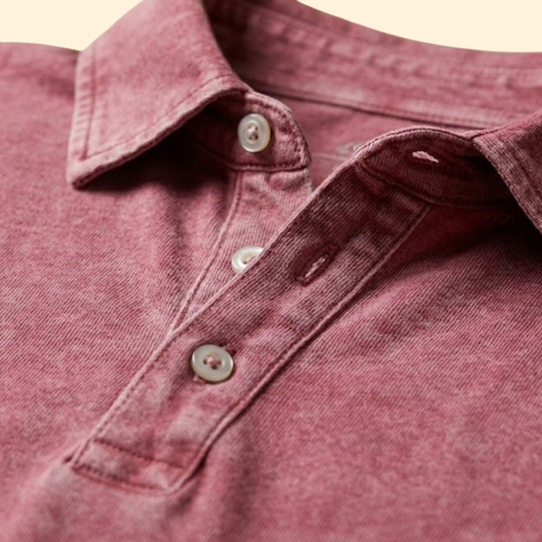 Men’s Polo Shirt with Button Placket