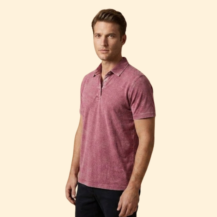 Men’s Polo Shirt with Button Placket