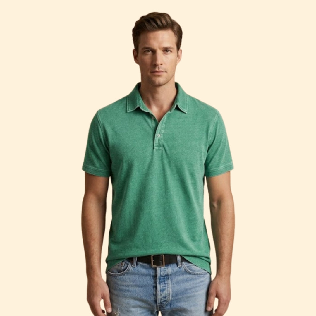 Men’s Polo Shirt with Button Placket