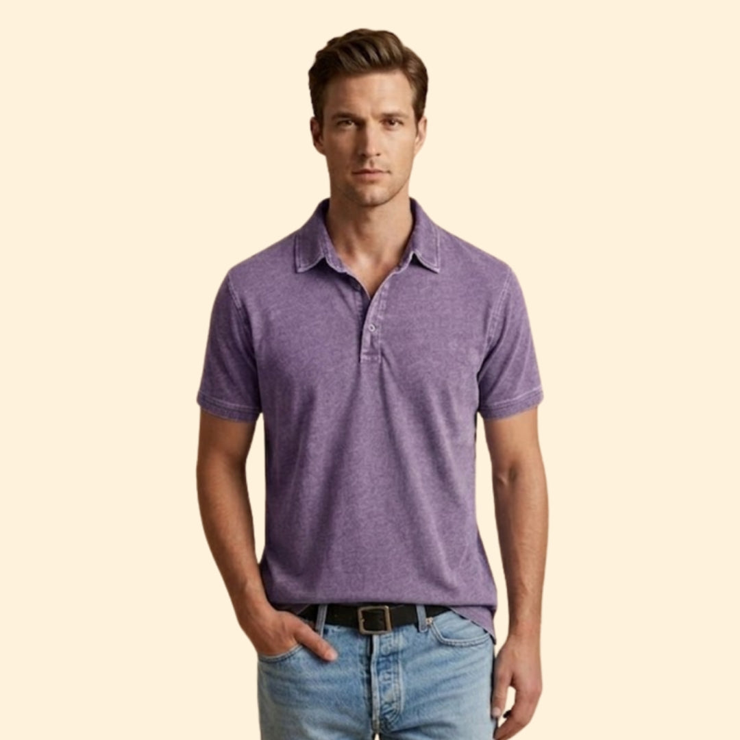 Men’s Polo Shirt with Button Placket
