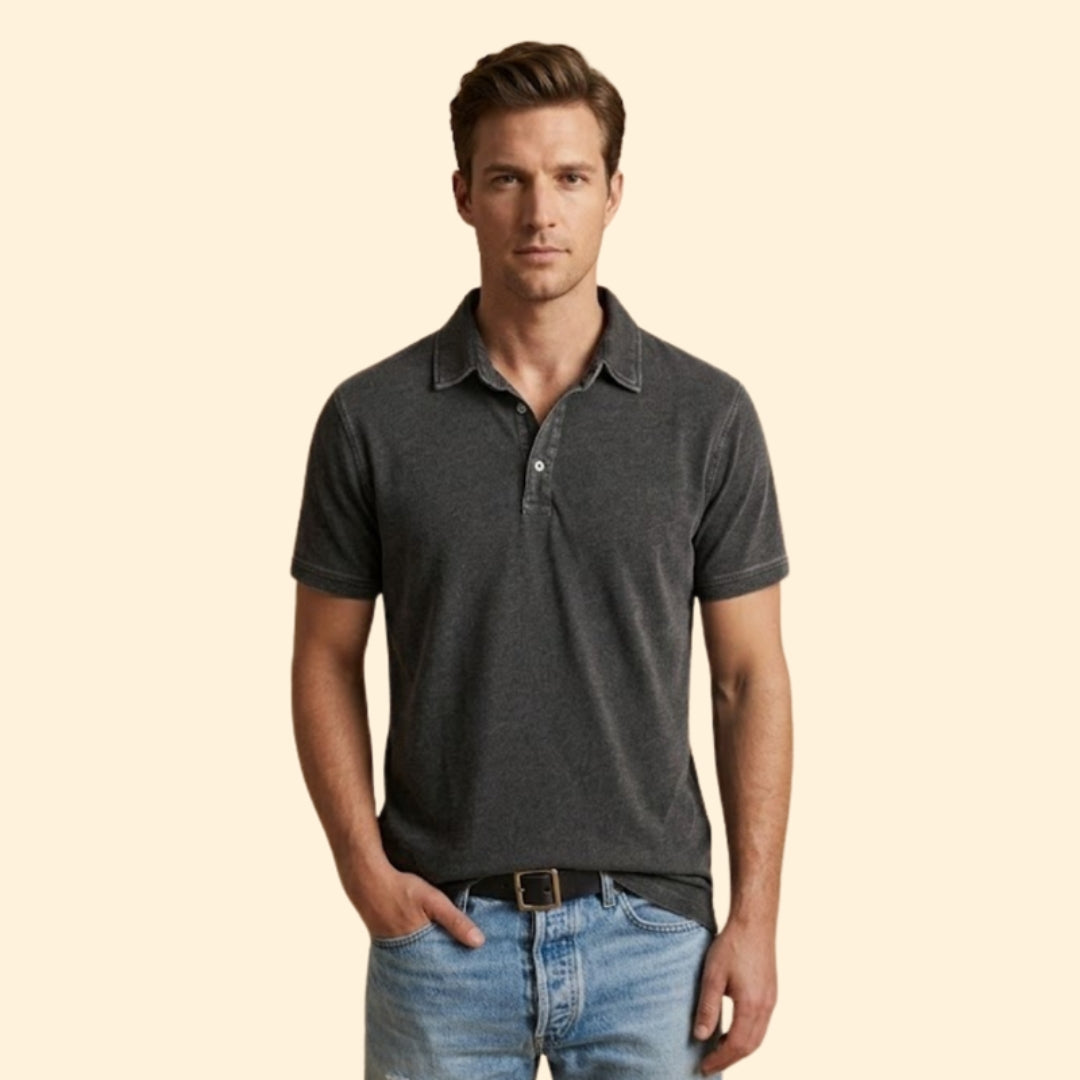 Men’s Polo Shirt with Button Placket