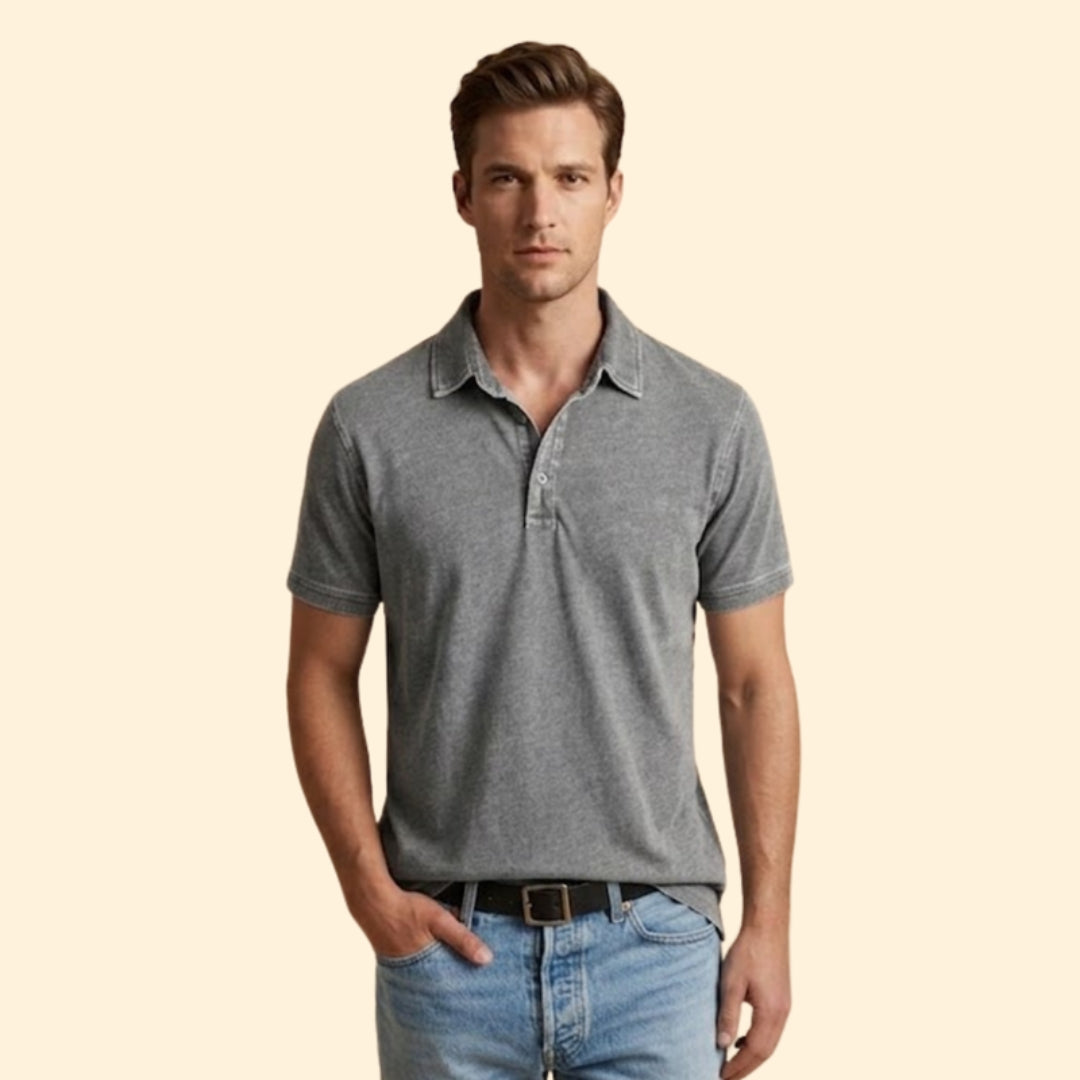 Men’s Polo Shirt with Button Placket