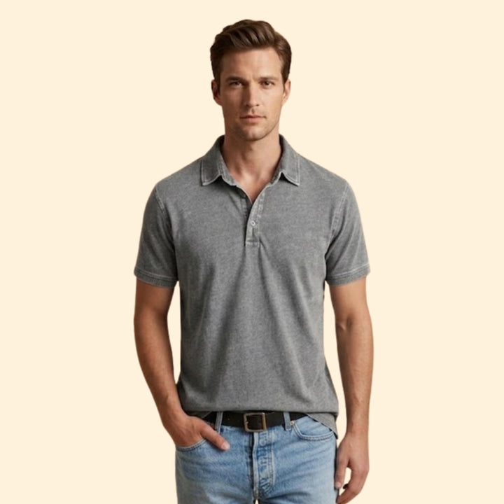 Men’s Polo Shirt with Button Placket