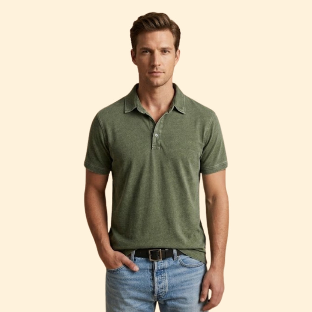 Men’s Polo Shirt with Button Placket