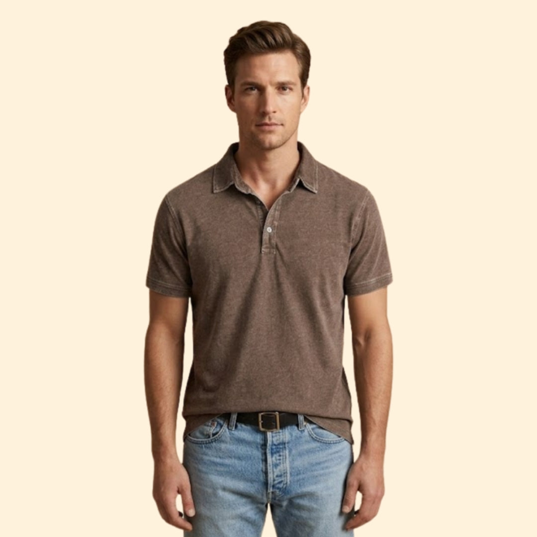Men’s Polo Shirt with Button Placket